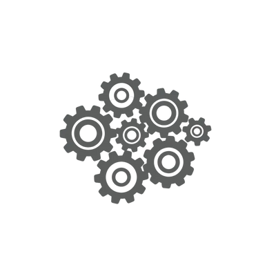 have a transparent BG and just the icon in grey, give me something more industrial